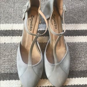 Light grey Repetto T-strap